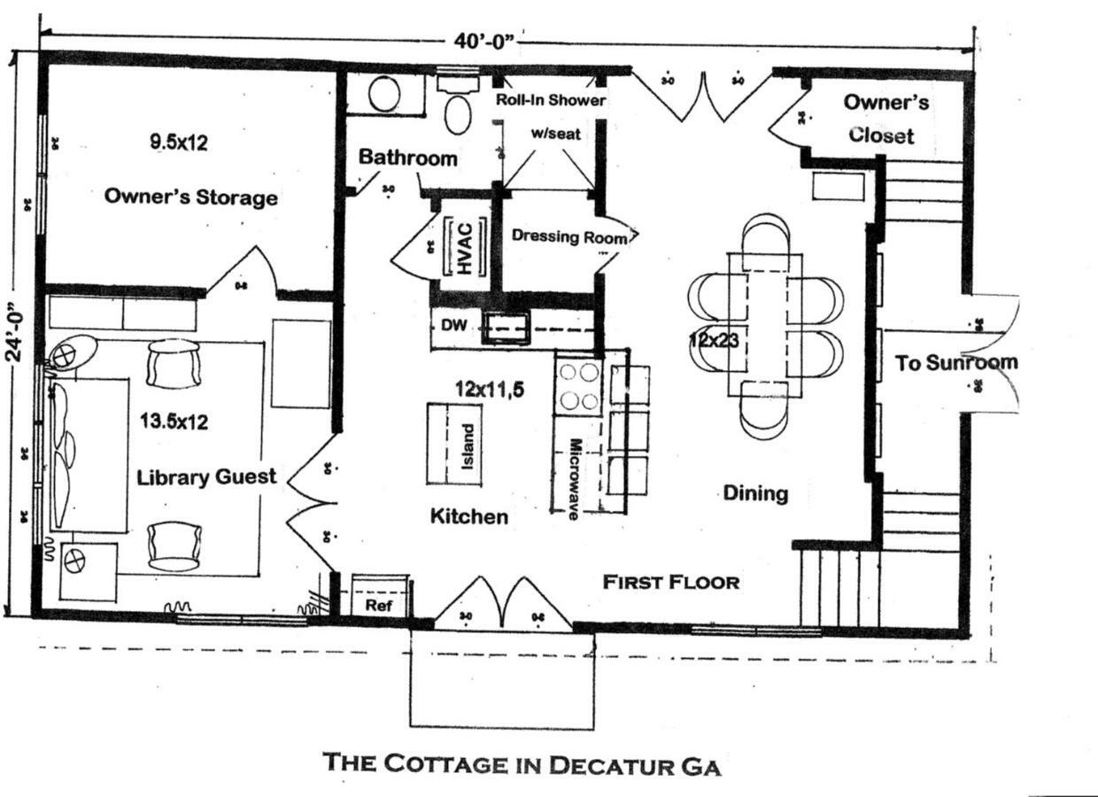 The Cottage Bed & Breakfast In Decatur Ga エクステリア 写真